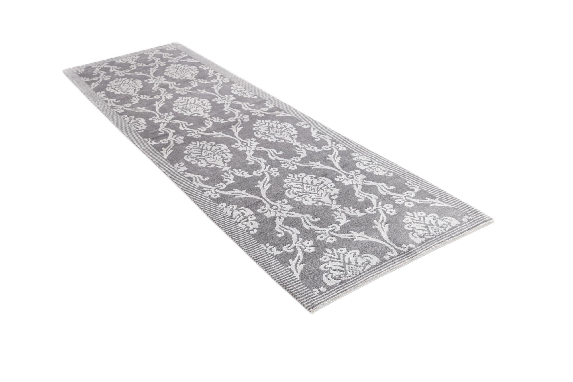 2' 11 x 10' Hand Knotted Darya Wool Runner Rug