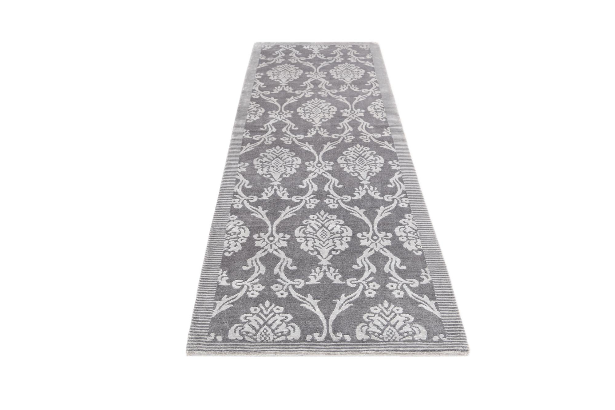 2' 11 x 10' Hand Knotted Darya Wool Runner Rug