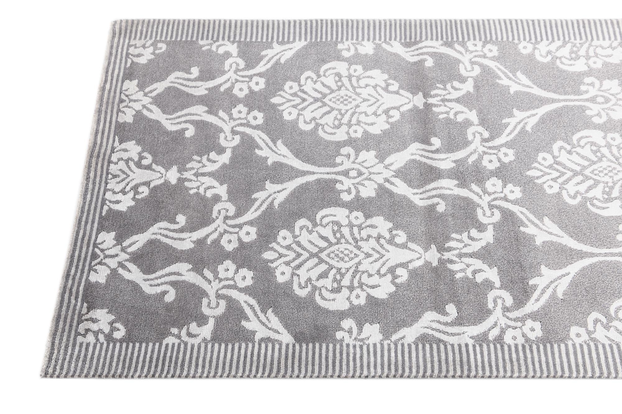 2' 11 x 10' Hand Knotted Darya Wool Runner Rug