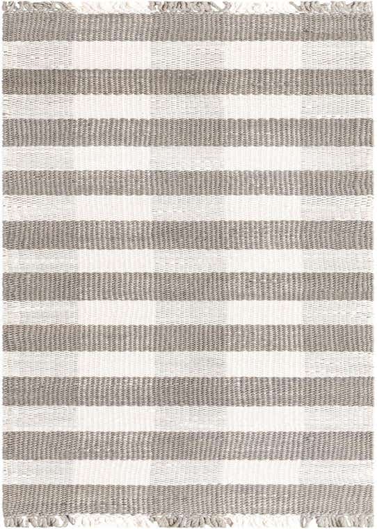 2' 7 x 10' Easy-Clean Eco Plaid Washable Indoor / Outdoor Runner Rug