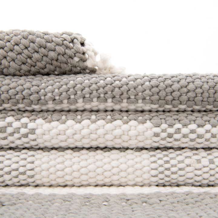 2' 7 x 10' Easy-Clean Eco Plaid Washable Indoor / Outdoor Runner Rug