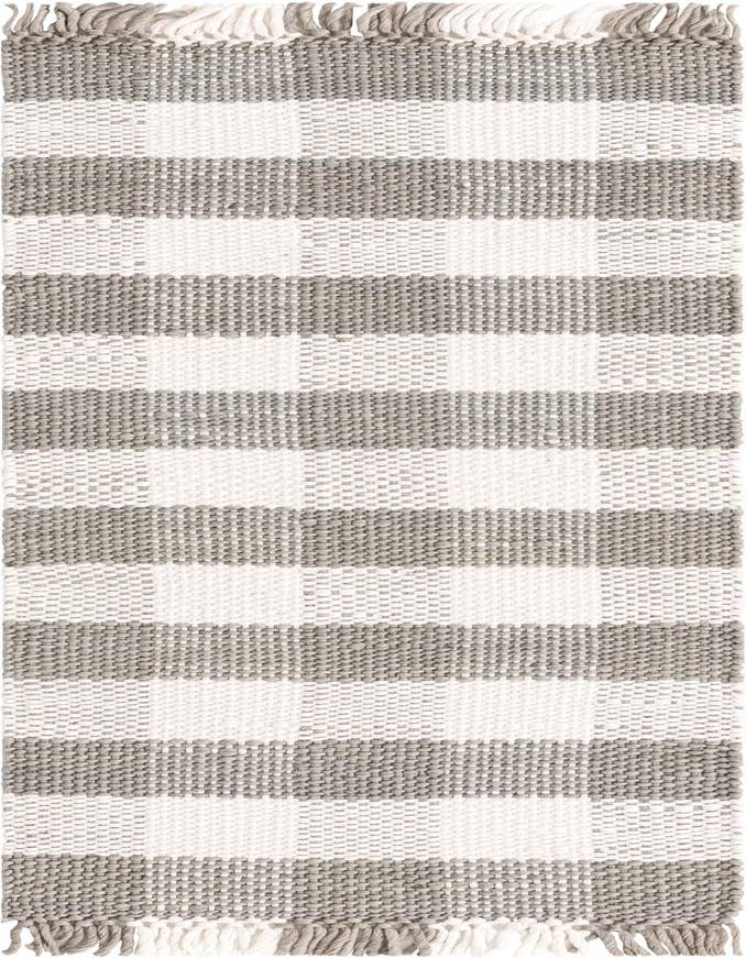 Detail image of 2' x 6' Easy-Clean Eco Plaid Washable Indoor / Outdoor Runner Rug