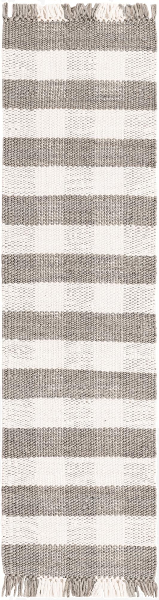 2' x 8' Eco Plaid   Washable Indoor / Outdoor Runner Rug