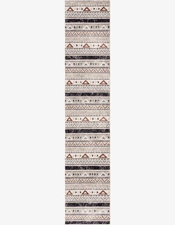 Gray Eco Southwestern Runner Rug