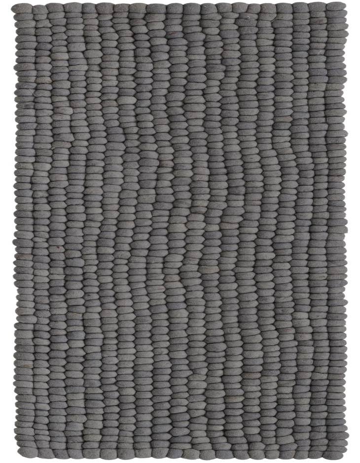 Detail image of 2' 2 x 6' 1 Felt Ball Wool Runner Rug