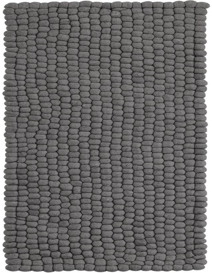 Detail image of 2' x 5' 3 Hand Woven Felt Ball Wool Runner Rug