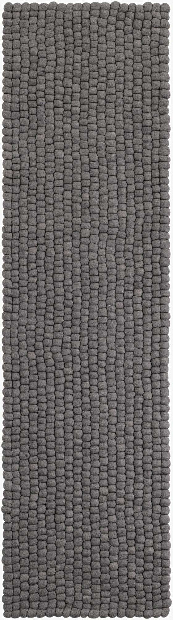 2' x 8' Felt Ball Wool Runner Rug