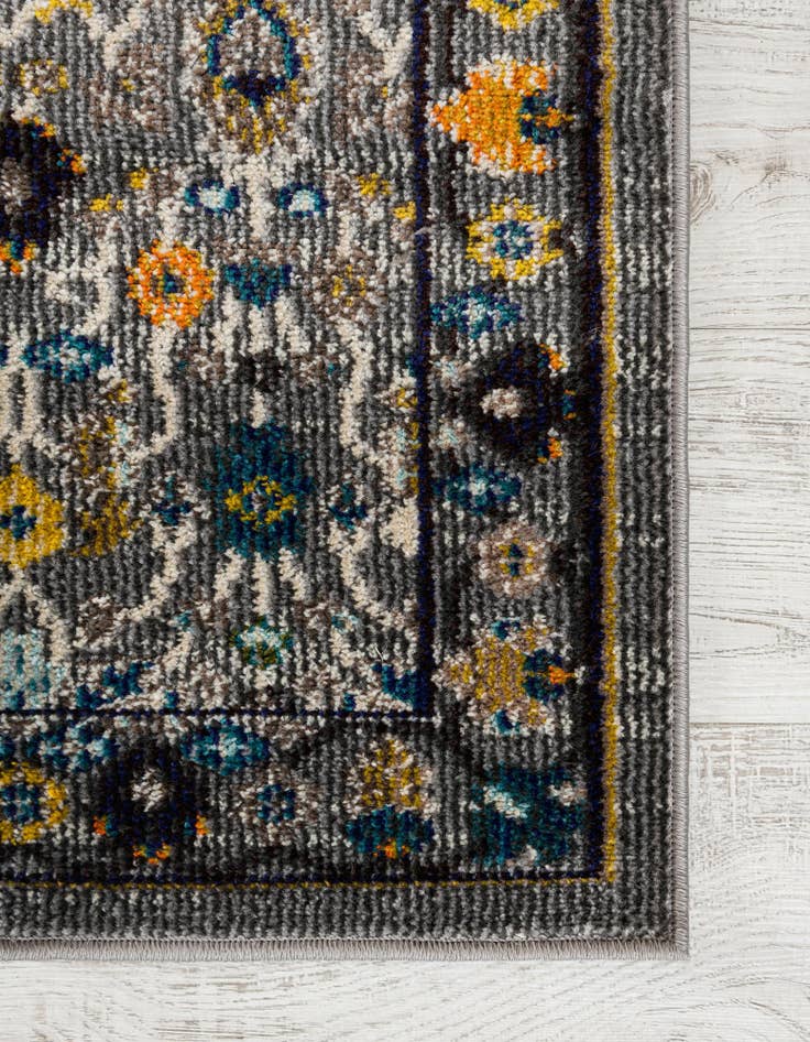Detail image of 2' 2 x 6' 9 Washable Fleur Runner Rug