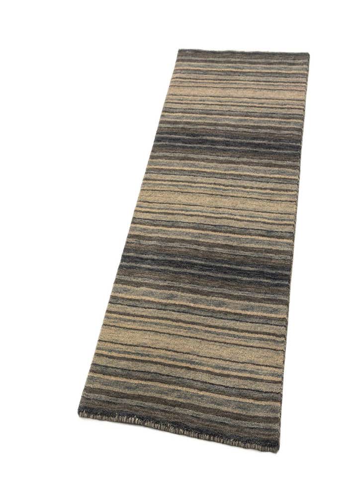 2' 4 x 4' 7 Hand Knotted Gabbeh Wool Runner Rug