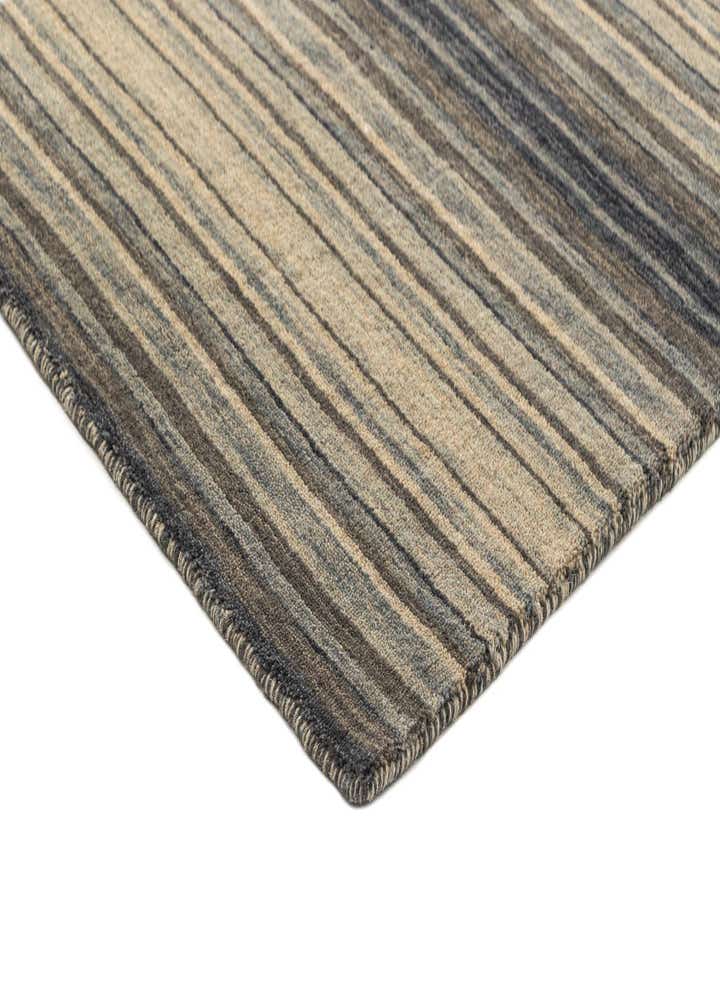 2' 4 x 4' 7 Hand Knotted Gabbeh Wool Runner Rug