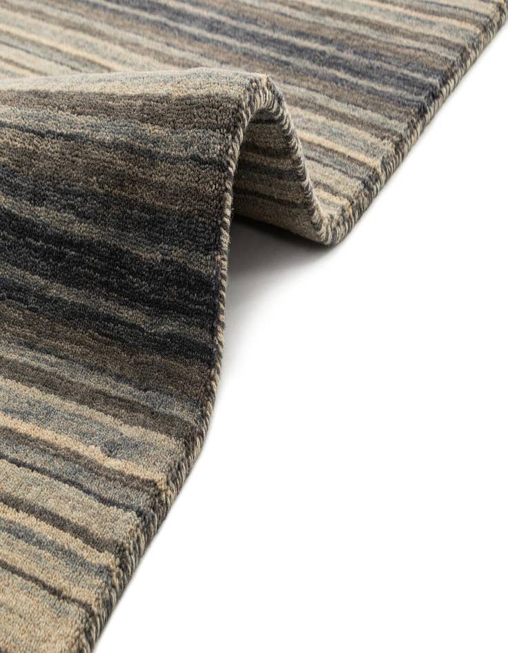 Detail image of 2' 4 x 4' 7 Hand Knotted Gabbeh Wool Runner Rug