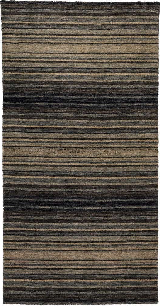 2' 4 x 4' 7 Hand Knotted Gabbeh Wool Runner Rug