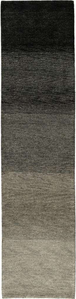 2' 9 x 11' Hand Knotted Gabbeh Wool Runner Rug