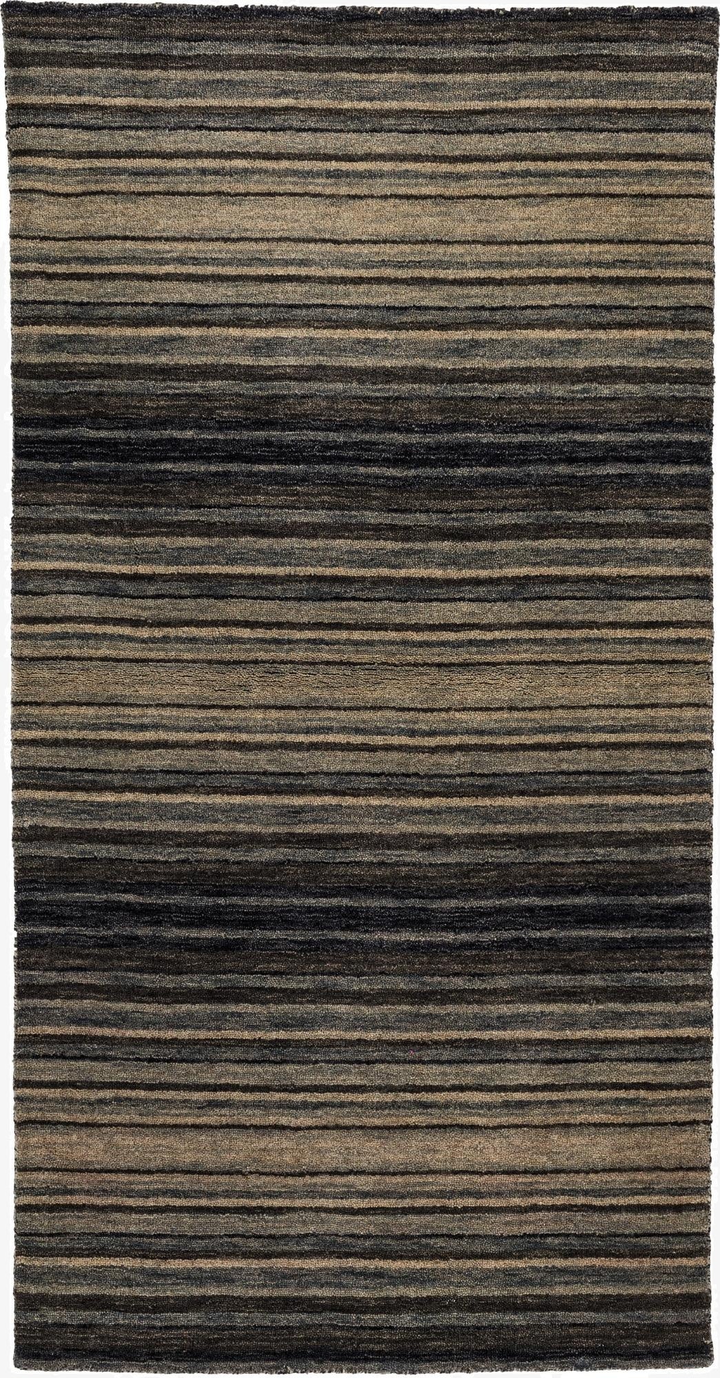 2' 4 x 4' 7  Hand Knotted Gabbeh Wool Runner Rug