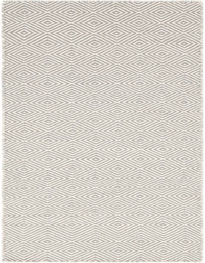 Detail image of 2' x 6' 1 Hand Woven Geo Trellis Flatweave Runner Rug