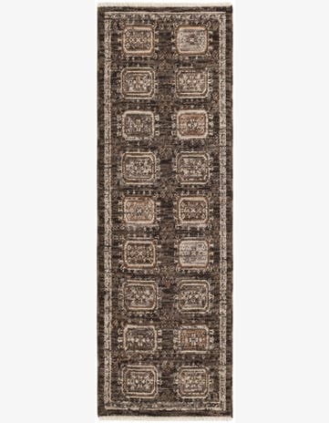 Gray Grand Tradition Runner Rug
