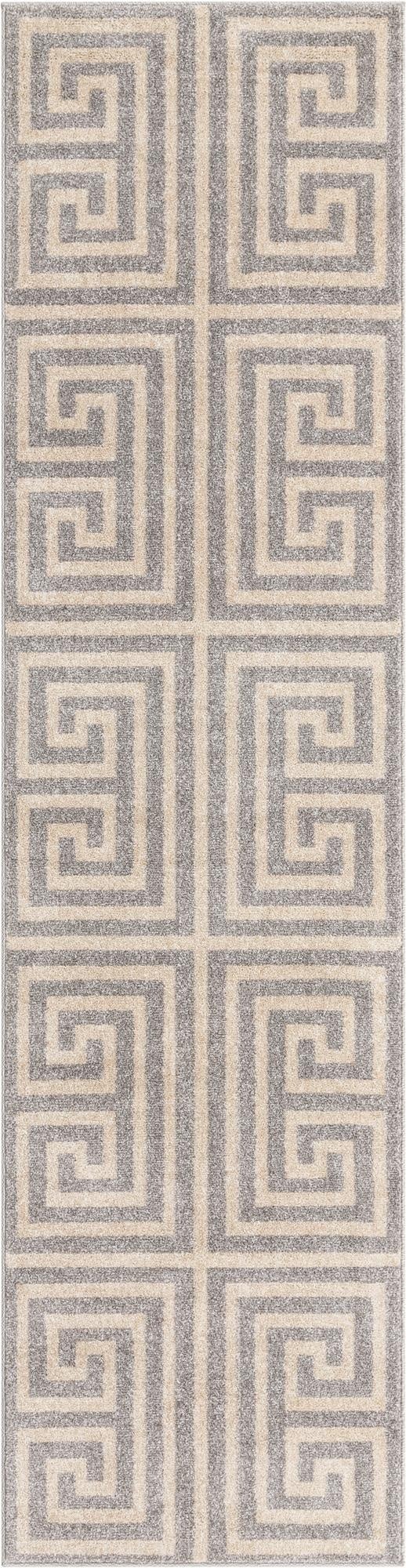 2' 7 x 10' Greek Key Runner Rug