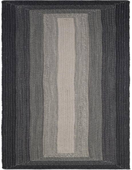 Detail image of 2' 7 x 12' Handmade Hand Braided Wool Runner Rug