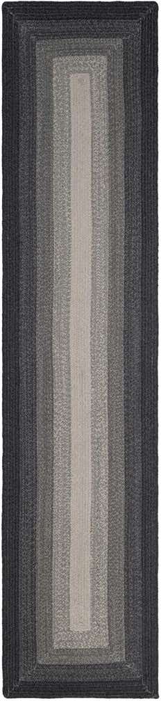 2' 7 x 12' Handmade Hand Braided Wool Runner Rug