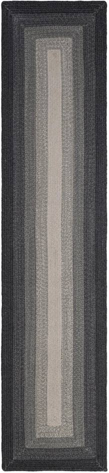 Detail image of 2' 7 x 12' Handmade Hand Braided Wool Runner Rug