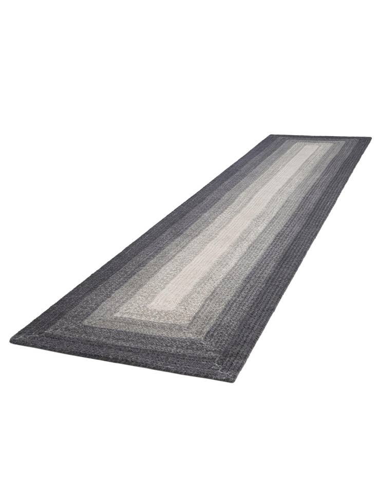 Detail image of 2' 7 x 12'  Hand Hand Braided Wool Runner Rug