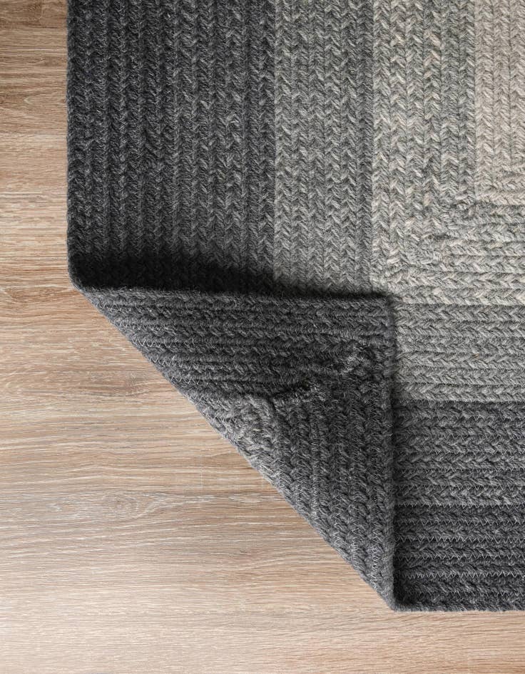 Detail image of 2' 7 x 12'  Hand Hand Braided Wool Runner Rug