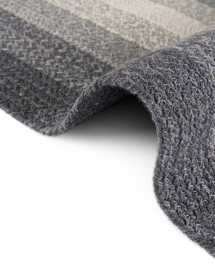 Detail image of 2' 7 x 12'  Hand Hand Braided Wool Runner Rug