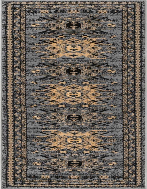 Detail image of 2' x 8' 2 Heriz Design Runner Rug