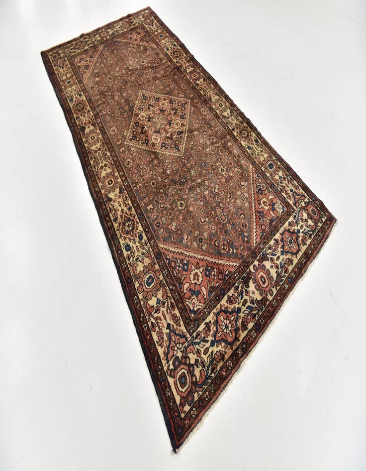 Detail image of 5' 4 x 10' 7 Hand Knotted Hossainabad Persian Wool Runner Rug