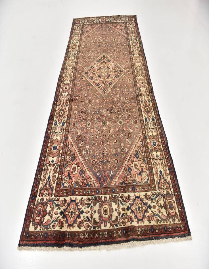 Detail image of 5' 4 x 10' 7 Hand Knotted Hossainabad Persian Wool Runner Rug