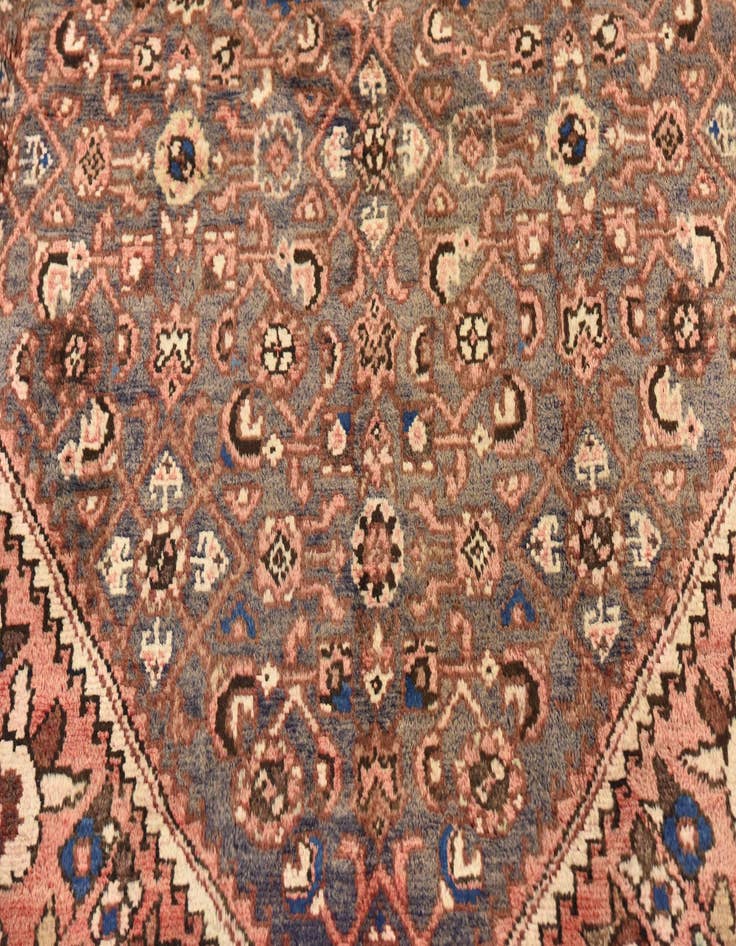 Detail image of 5' 4 x 10' 7 Hand Knotted Hossainabad Persian Wool Runner Rug
