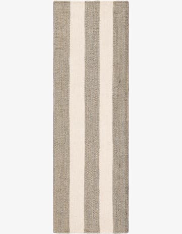 Gray Hand Woven Jill Zarin Hamptons Runner Rug