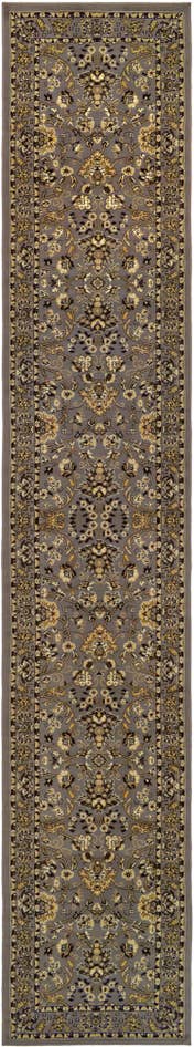 Detail image of 3' x 16' 5 Kashan Design Runner Rug