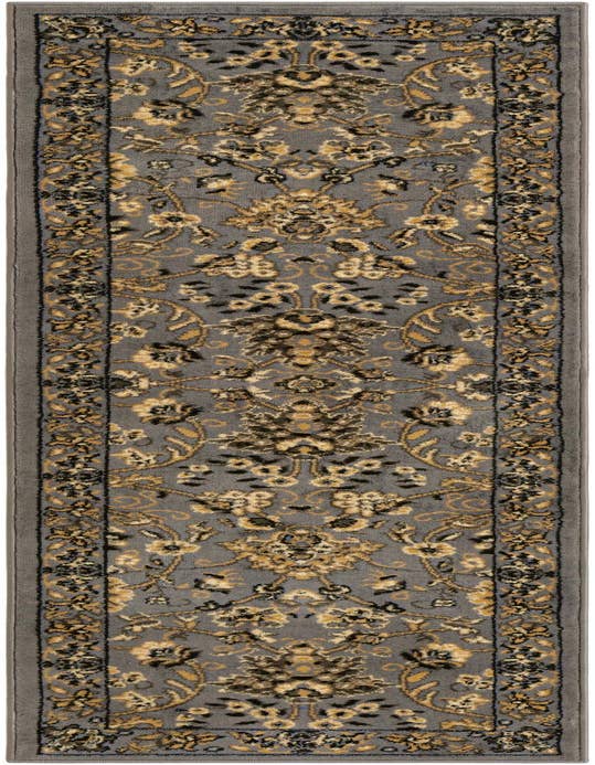 Detail image of 2' x 8' 2 Kashan Design Runner Rug