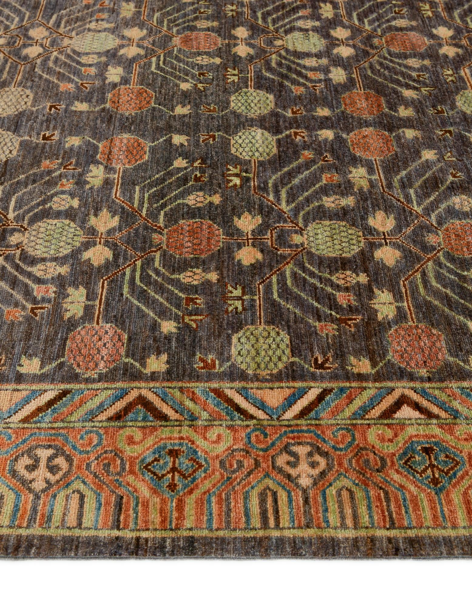 6' 2 x 19' 1 Hand Knotted Kazak Wool Runner Rug