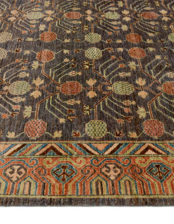 6' 2 x 19' 1 Hand Knotted Kazak Wool Runner Rug