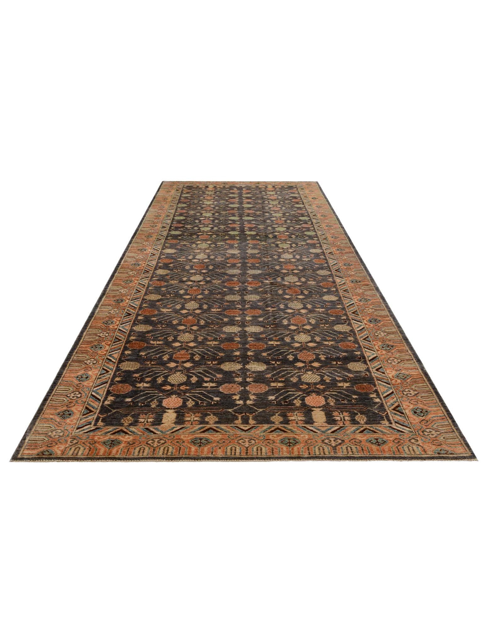 6' 2 x 19' 1 Hand Knotted Kazak Wool Runner Rug