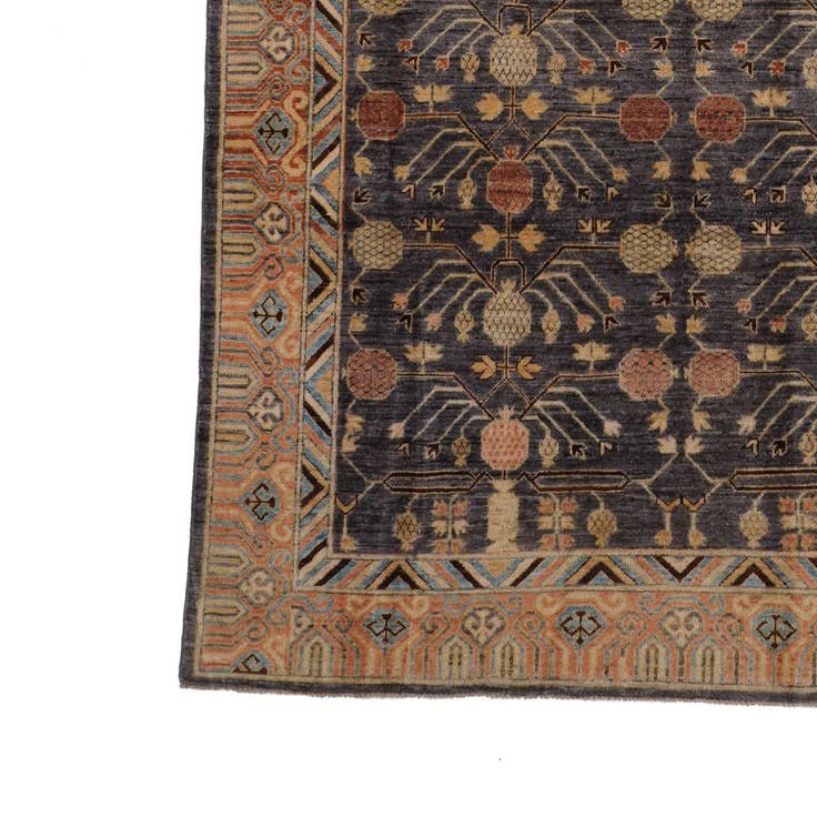 Detail image of 6' 2 x 19' 1 Hand Knotted Kazak Wool Runner Rug