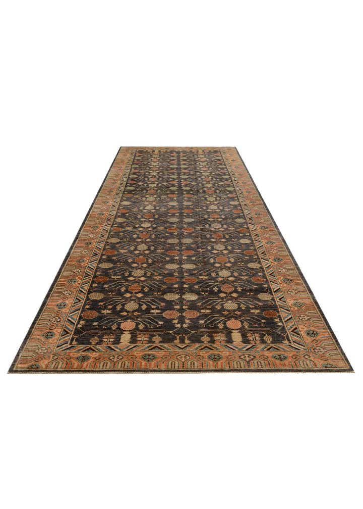 6' 2 x 19' 1 Hand Knotted Kazak Wool Runner Rug