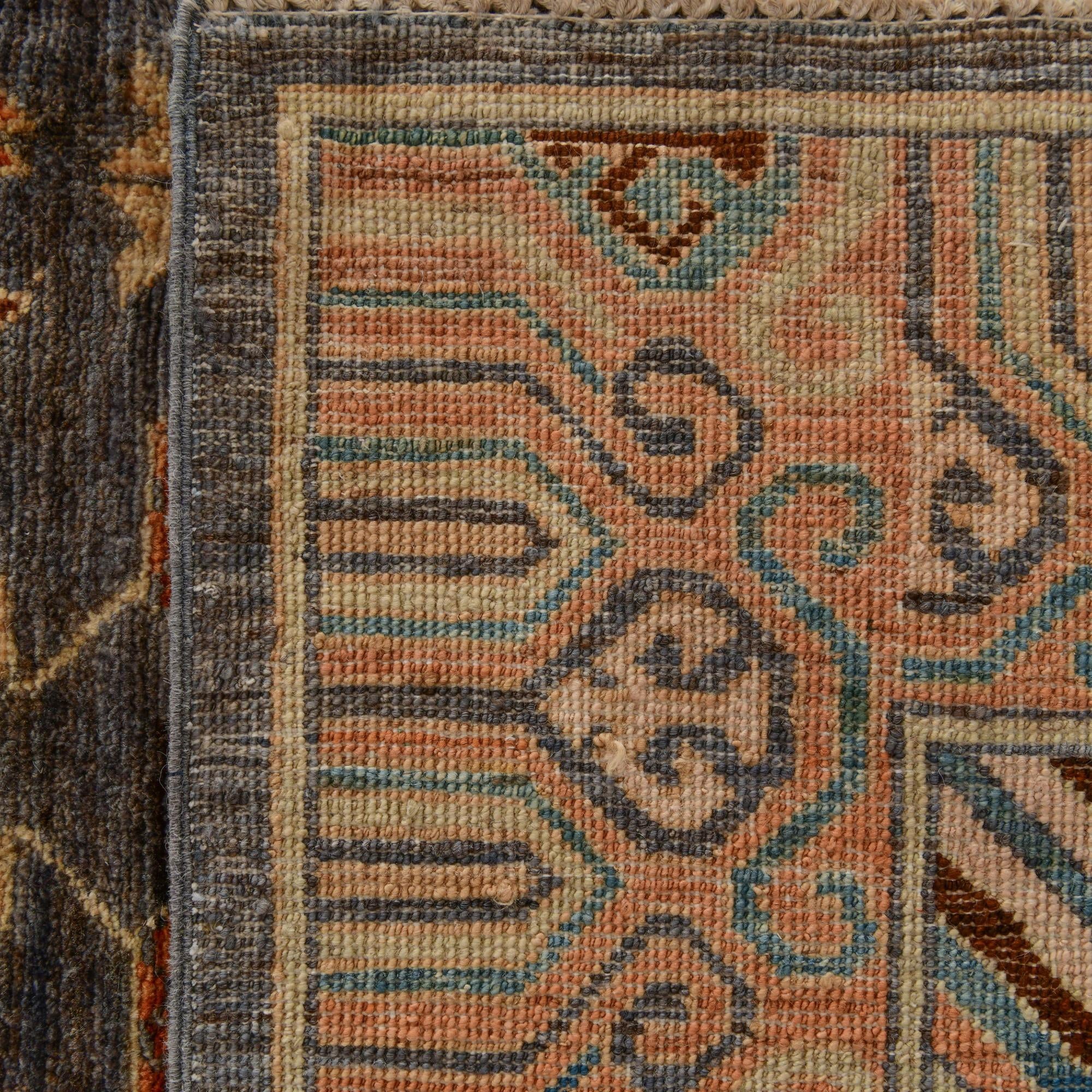 190cm x 580cm anudado a mano Kazak Alfombra Lana Pasillera