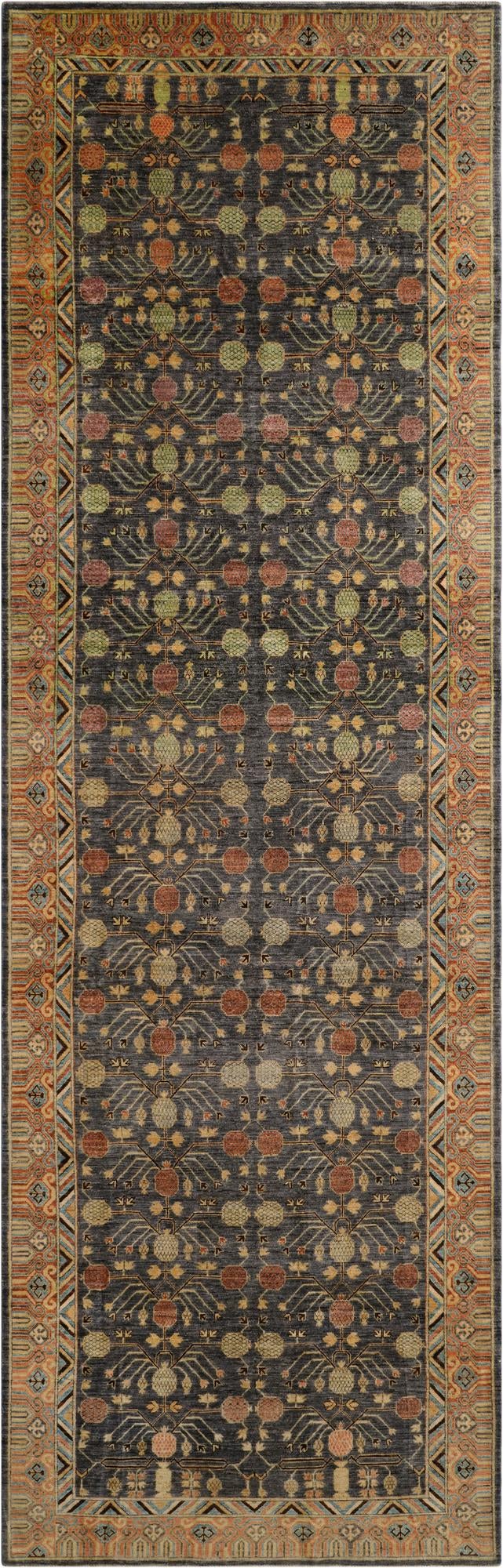 6' 2 x 19' 1  Hand Knotted Kazak Wool Runner Rug