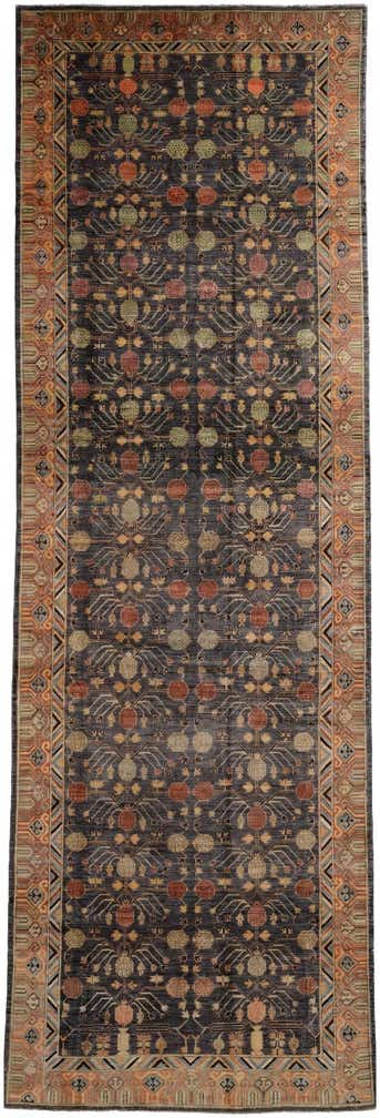 6' 2 x 19' 1 Hand Knotted Kazak Wool Runner Rug