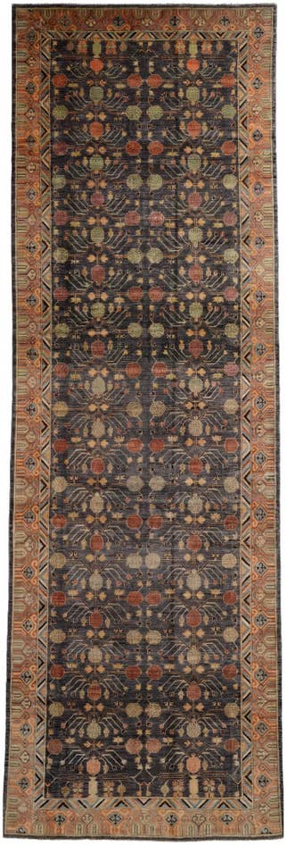 Detail image of 6' 2 x 19' 1 Hand Knotted Kazak Wool Runner Rug