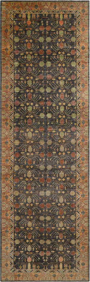 Detail image of 6' 2 x 19' 1 Hand Knotted Kazak Wool Runner Rug