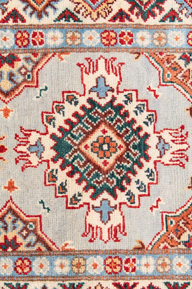 2' 8 x 9' 9 Hand Knotted Kazak Runner Rug