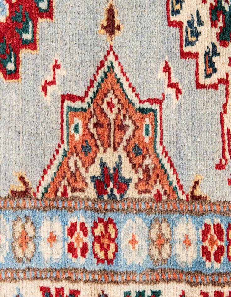 Detail image of 2' 8 x 9' 9  Hand Knotted Kazak Runner Rug