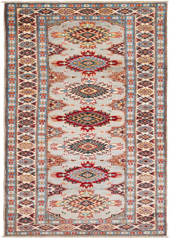 2' 8 x 9' 9 Hand Knotted Kazak Runner Rug