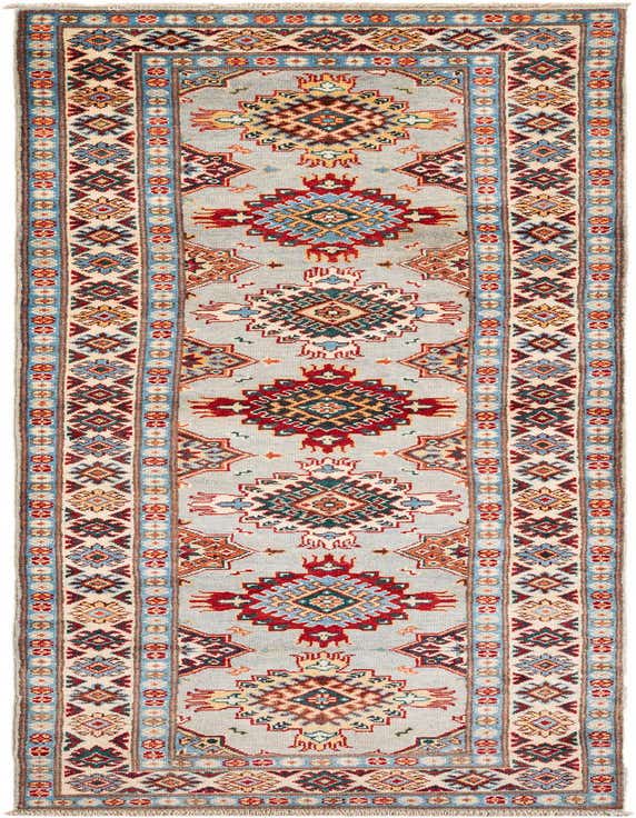 2' 8 x 9' 9 Hand Knotted Kazak Runner Rug