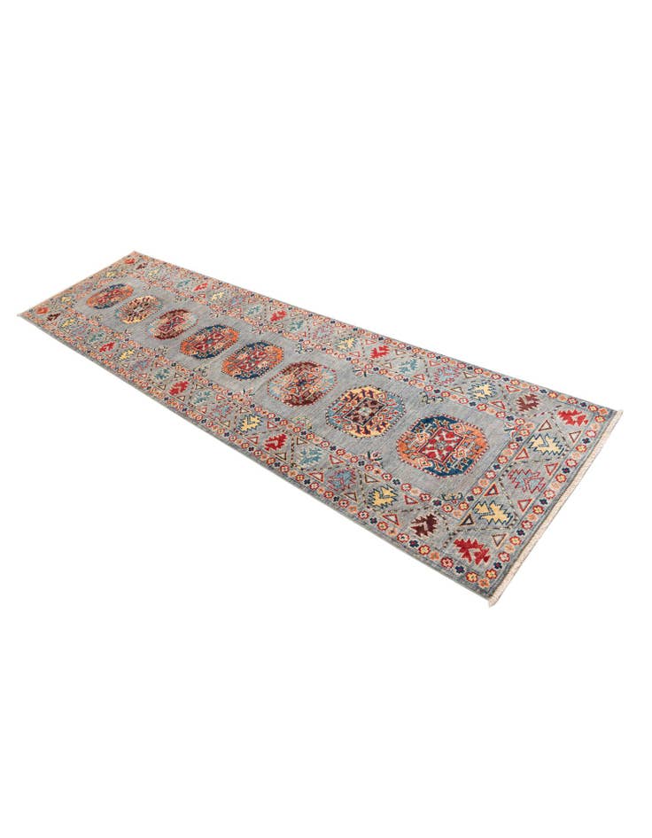 Detail image of 2' 7 x 9' 8 Hand Knotted Kazak Runner Rug