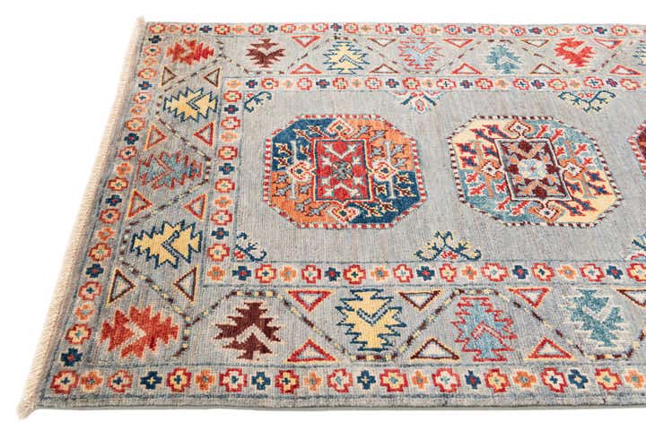 2' 7 x 9' 8 Hand Knotted Kazak Runner Rug